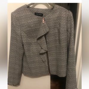 Brand New womens coat jacket blazer. Gray.Ivanka Trump. Size 8.